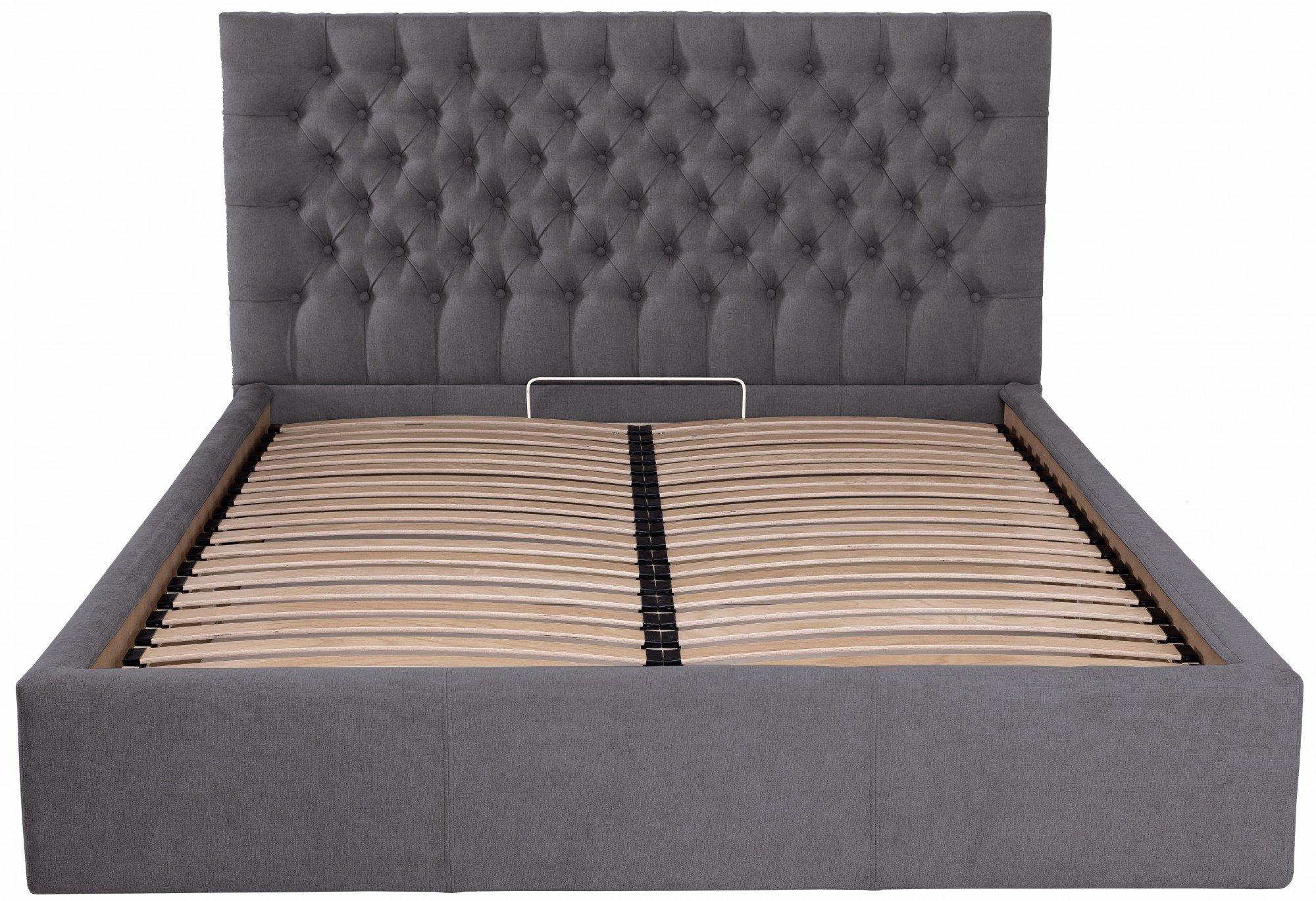 Кровать двуспальная Richman Кембридж Comfort Мисти с подъемным механизмом и нишей для белья 180х200 см Темно-серый (richnew00385)