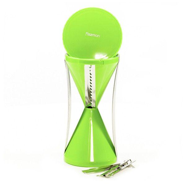 Спиральная овощерезка Fissman DV-8675.JS для декорирования блюд Салатовый (42080)