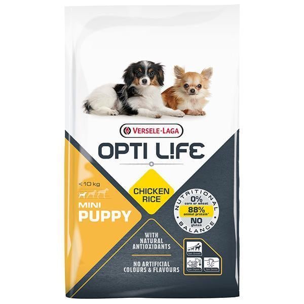Корм сухой для щенков Opti Life Puppy Mini Premium мини и малых пород Курица 7,5 кг (311578)