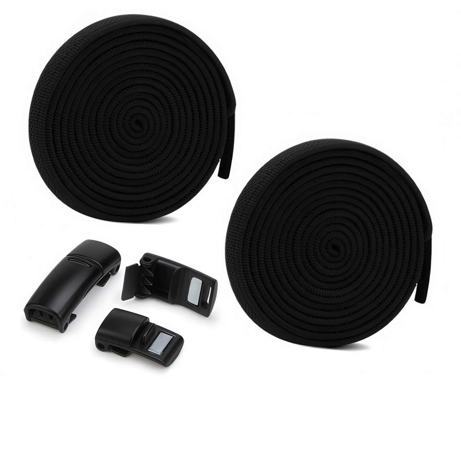 Шнурки для обуви с магнитными фиксаторами 100 см Черный (SHNRFK-BLK-1357)