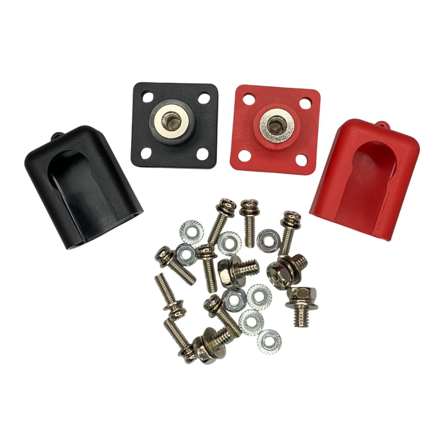 Клеми прохідні для акумуляторів E.NEXT e.tc.dc.pro.120 120А з комплектом метизів Червоний/Чорний (p078011)