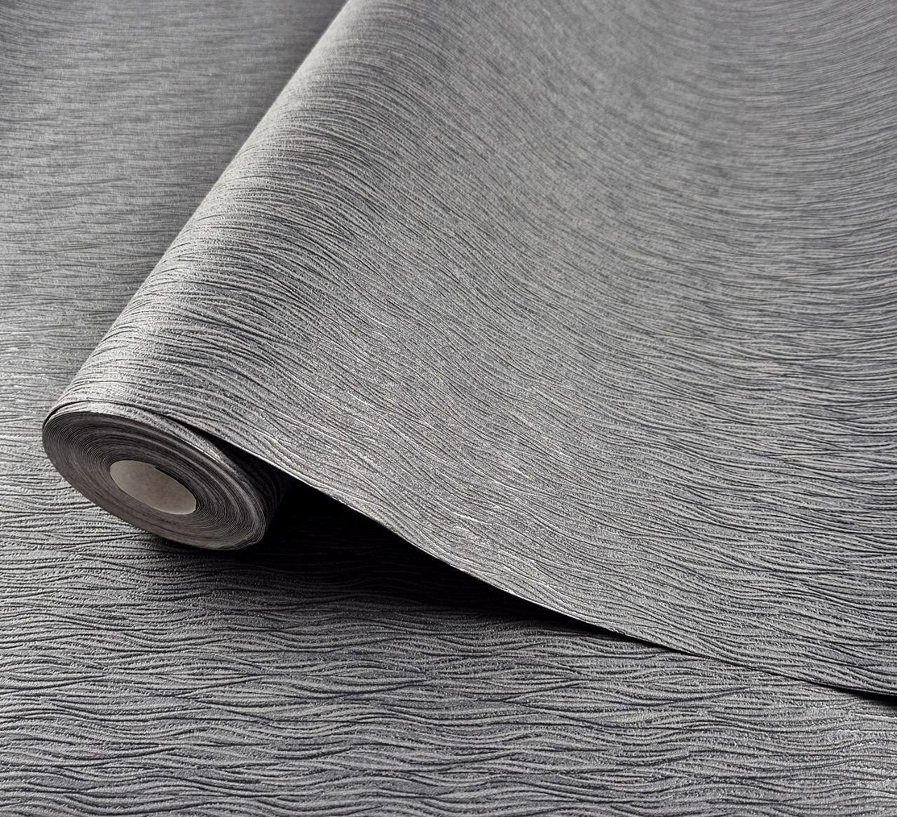 Обои виниловые Marburg 77603 0,53х10,05 м Черный (29711268)