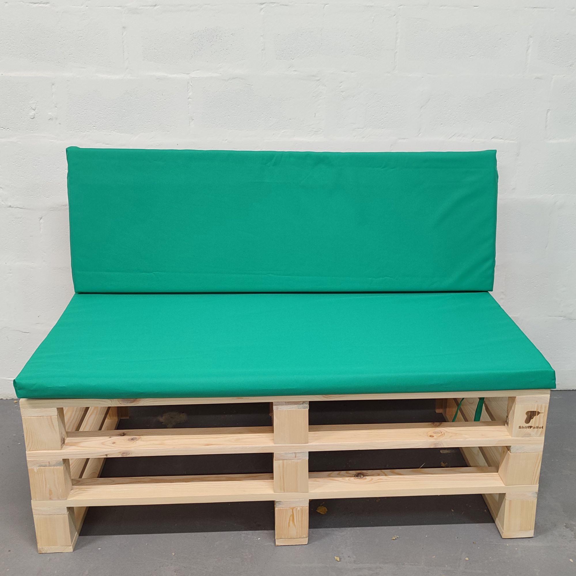 Комплект водоотталкивающих подушек для паллет-дивана eGarden оксфорд 120x60x5/120x40x5 см Бирюзовый (5605) - фото 2 Комплект водоотталкивающих подушек для паллет-дивана eGarden оксфорд 120x60x5/120x40x5 см Бирюзовый (5605) - фото 2