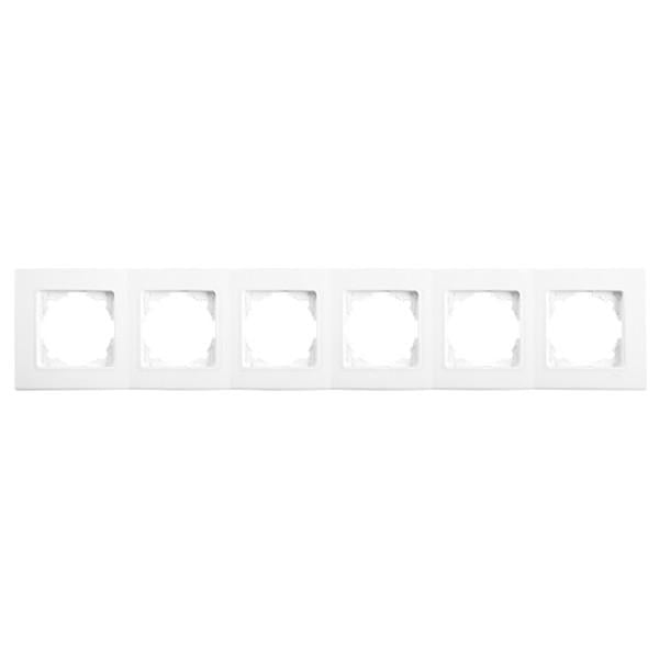 Рамка шестимісна Viko Linnera Білий (00000012556)
