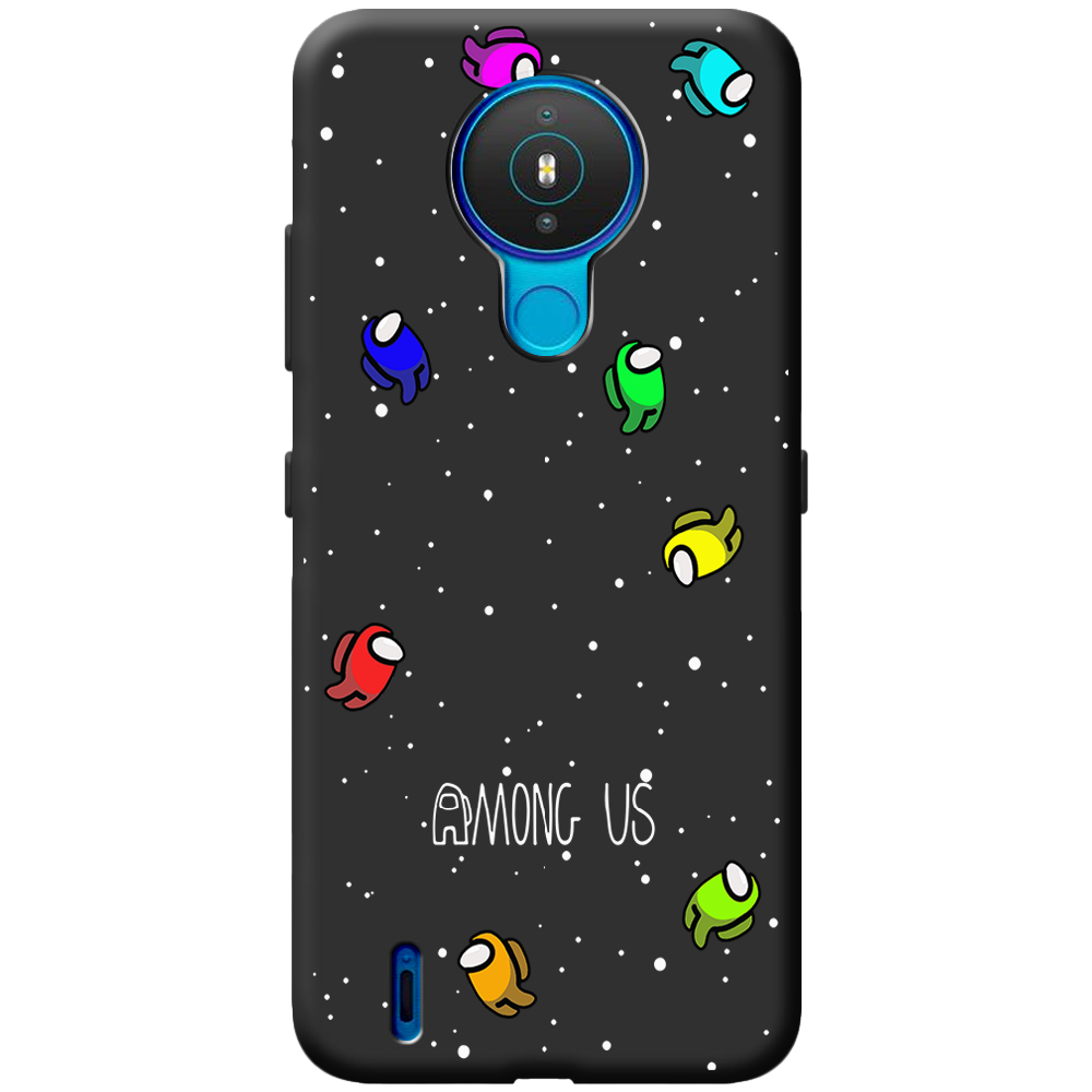Чехол Boxface Nokia 1.4 Among Us Invisible Черный силикон (42377-bk76-43221)