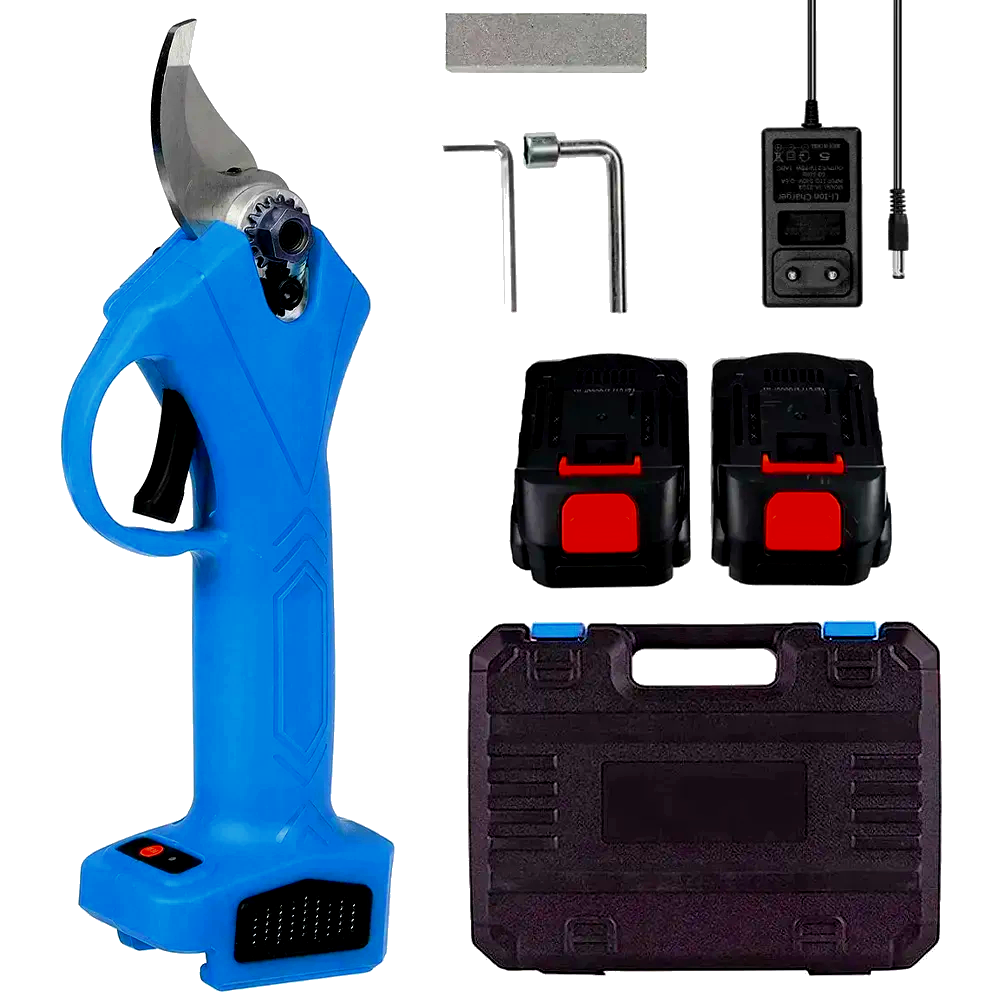 Секатор аккумуляторный Domotec беспроводной 2хАКБ 4,5 см (30300414)