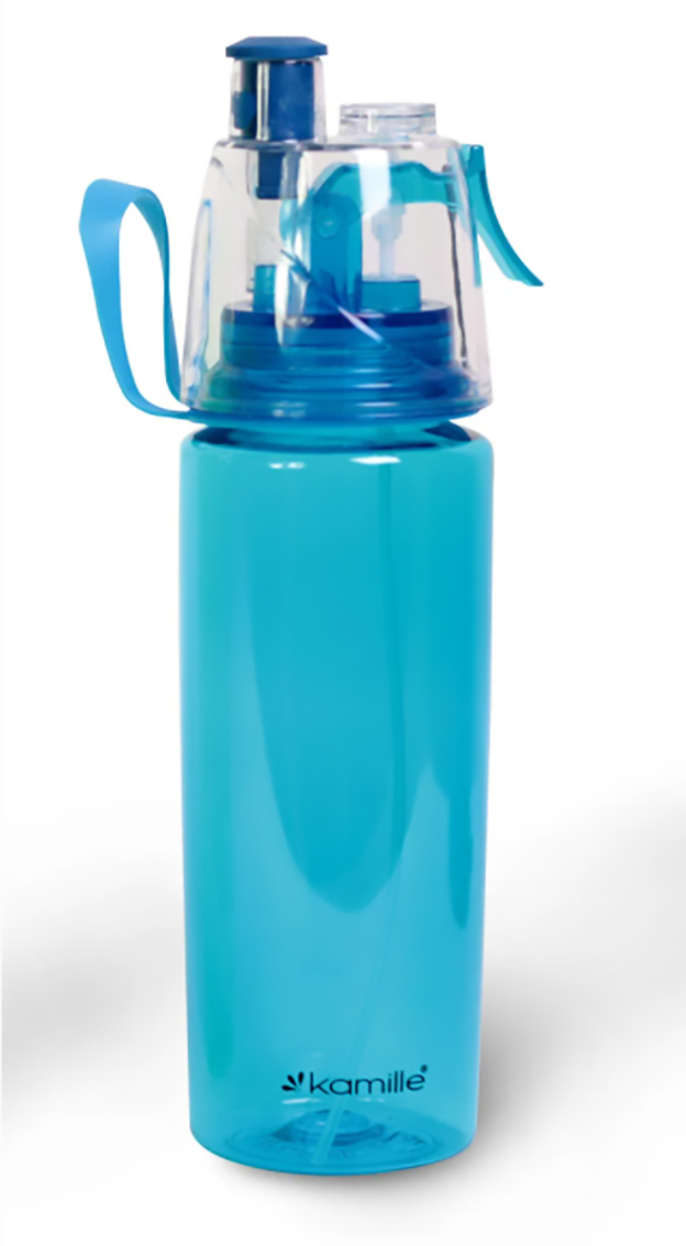 Бутылка спортивная для воды Kamille 570 мл Голубой (MKM-2301)