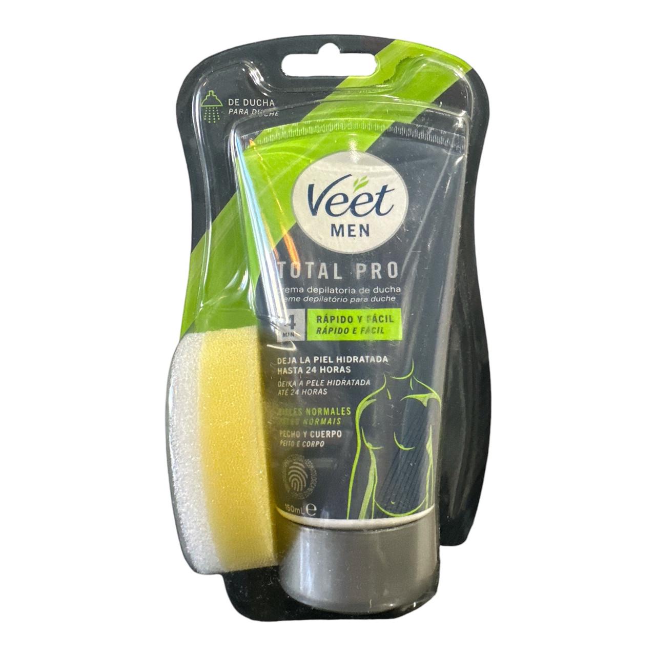 Крем чоловічий Veet men Total Pro Crema Depilatoria для депіляції волосся 150 мл  (30394694)