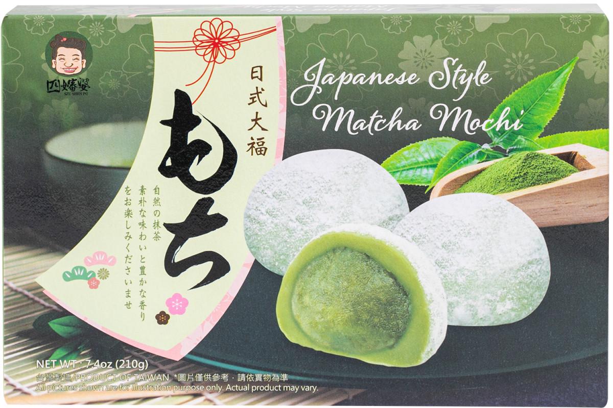 Десерт пирожное моти Matcha SZU SHEN PO 210 г (000009536) Десерт пирожное моти Matcha SZU SHEN PO 210 г (000009536)