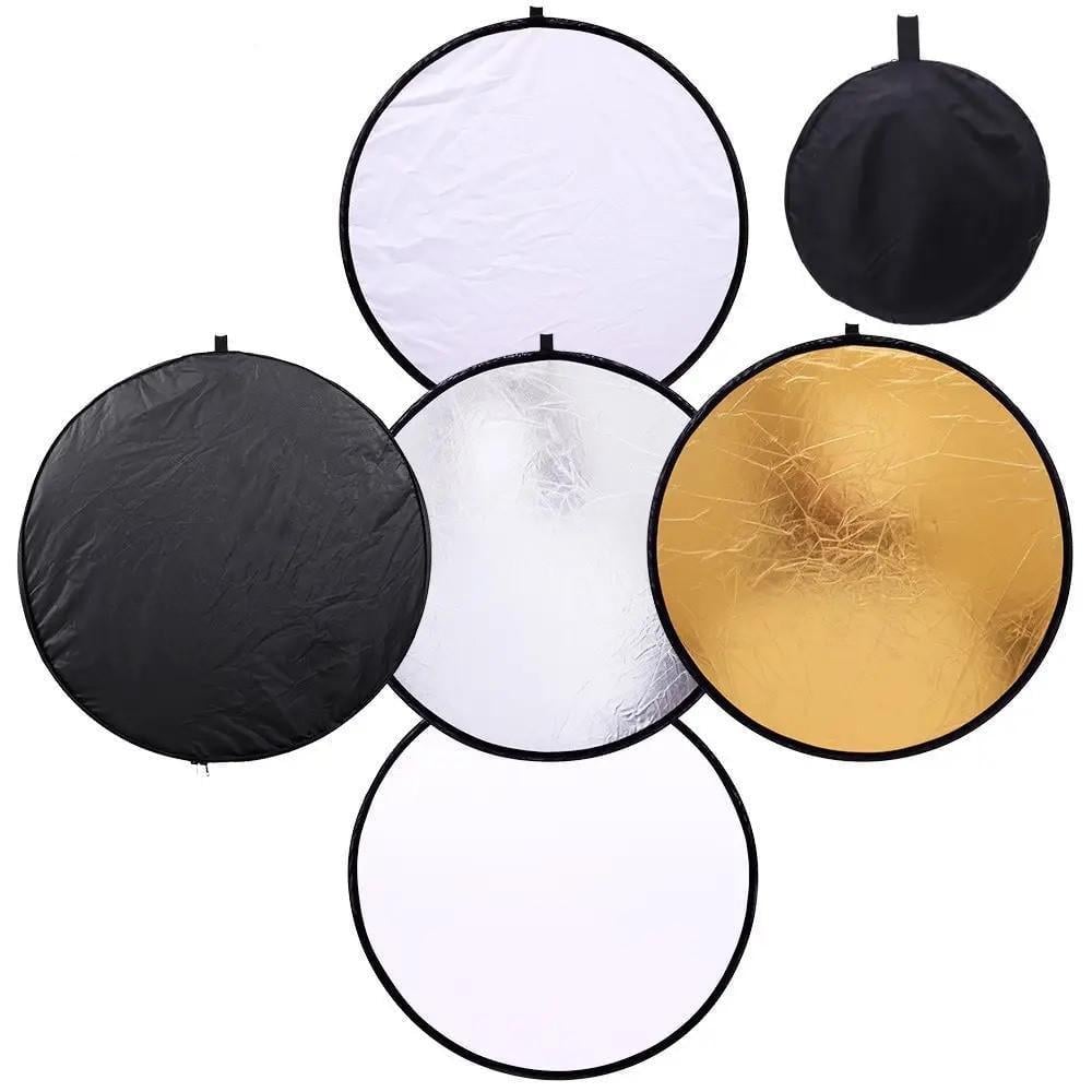 Отражатель 60 см 5в1 для фото рефлектор