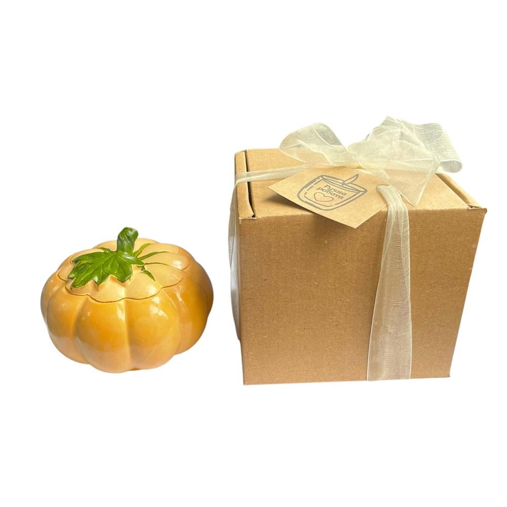 Свеча-тыковка для осеннего декора в подарочной коробке (TA0164_2)