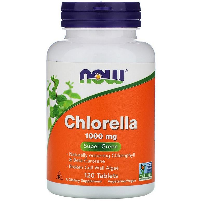 Хлорела NOW Foods Chlorella 1000 мг 120 таблеток (1012151594)