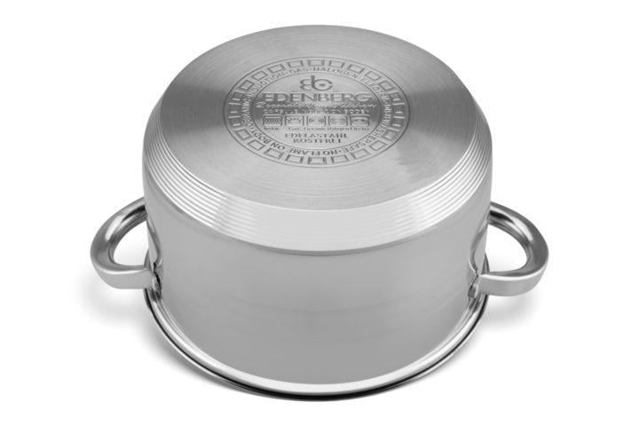 Набір кухонного посуду Edenberg з нержавіючої сталі 12 пр. (EB-4014) - фото 2 Набір кухонного посуду Edenberg з нержавіючої сталі 12 пр. (EB-4014) - фото 2