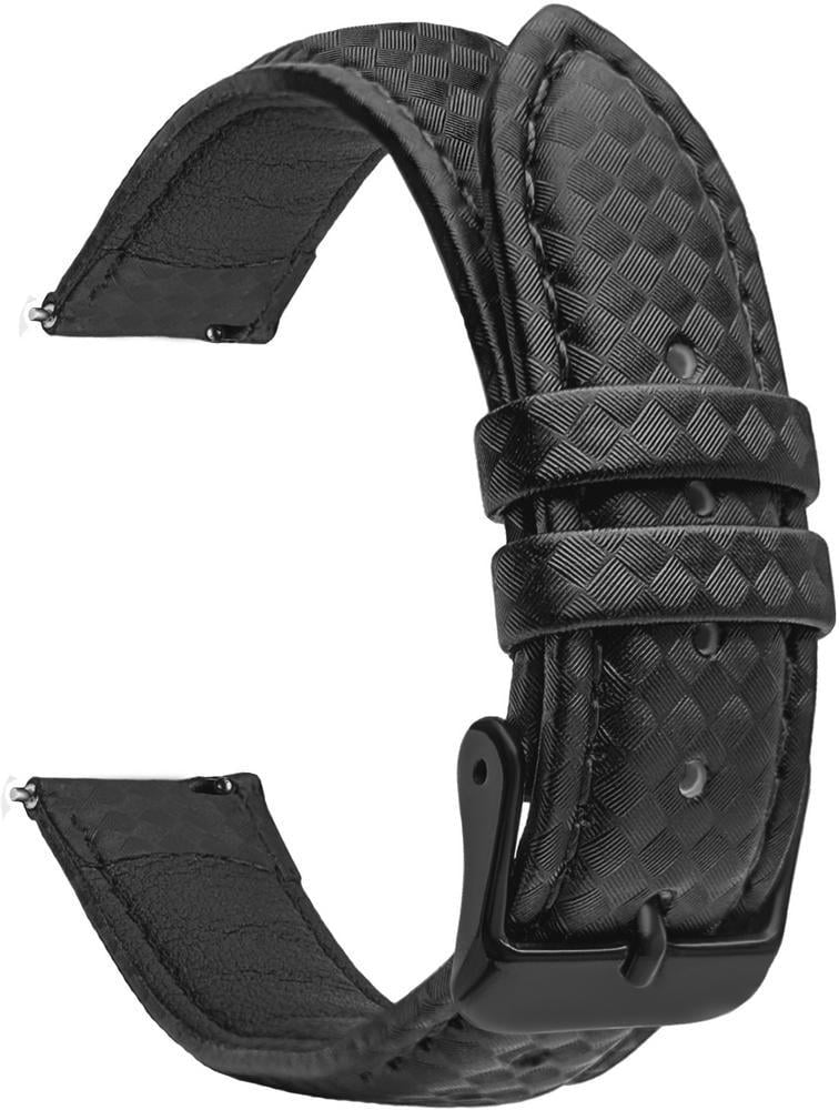 Ремешок кожаный Carbon для Amazfit Active 2 Square Black (42149-2B)
