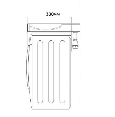 Умивальник на пральну машину акриловий Redokss San OBERON 60х50 см - фото 4 Умивальник на пральну машину акриловий Redokss San OBERON 60х50 см - фото 4