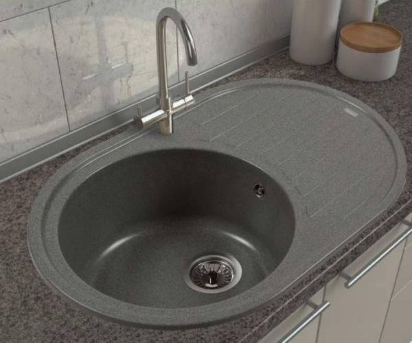 Мойка для кухни гранитная Smart House Virgina Темно-серый (7406035)