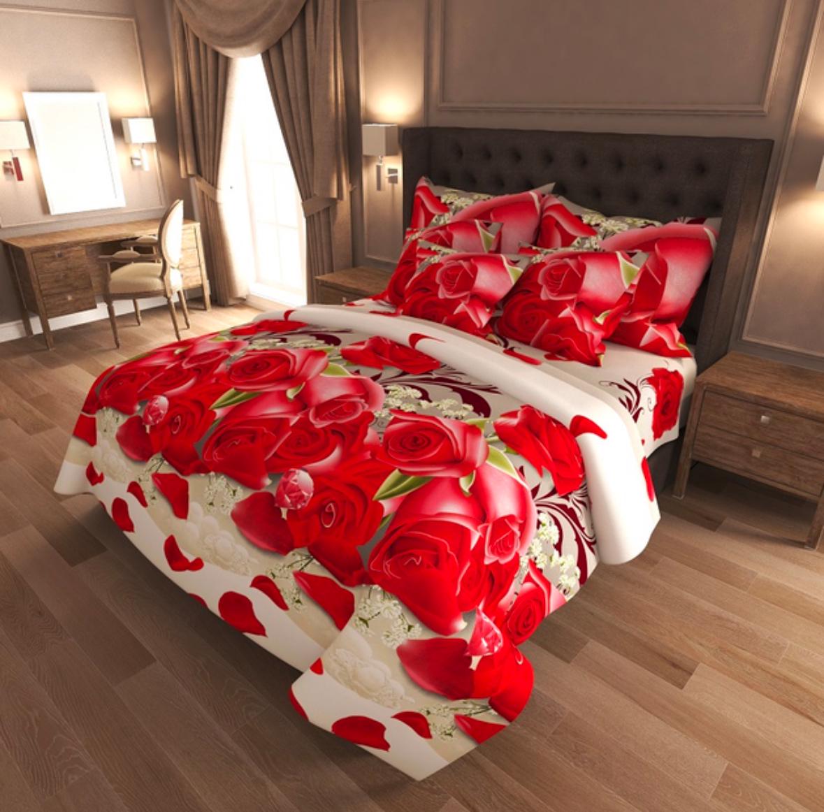 Комплект постельного белья Vital Textile Голд Люкс бязь полуторный 150х220 см (BL1.5-701)