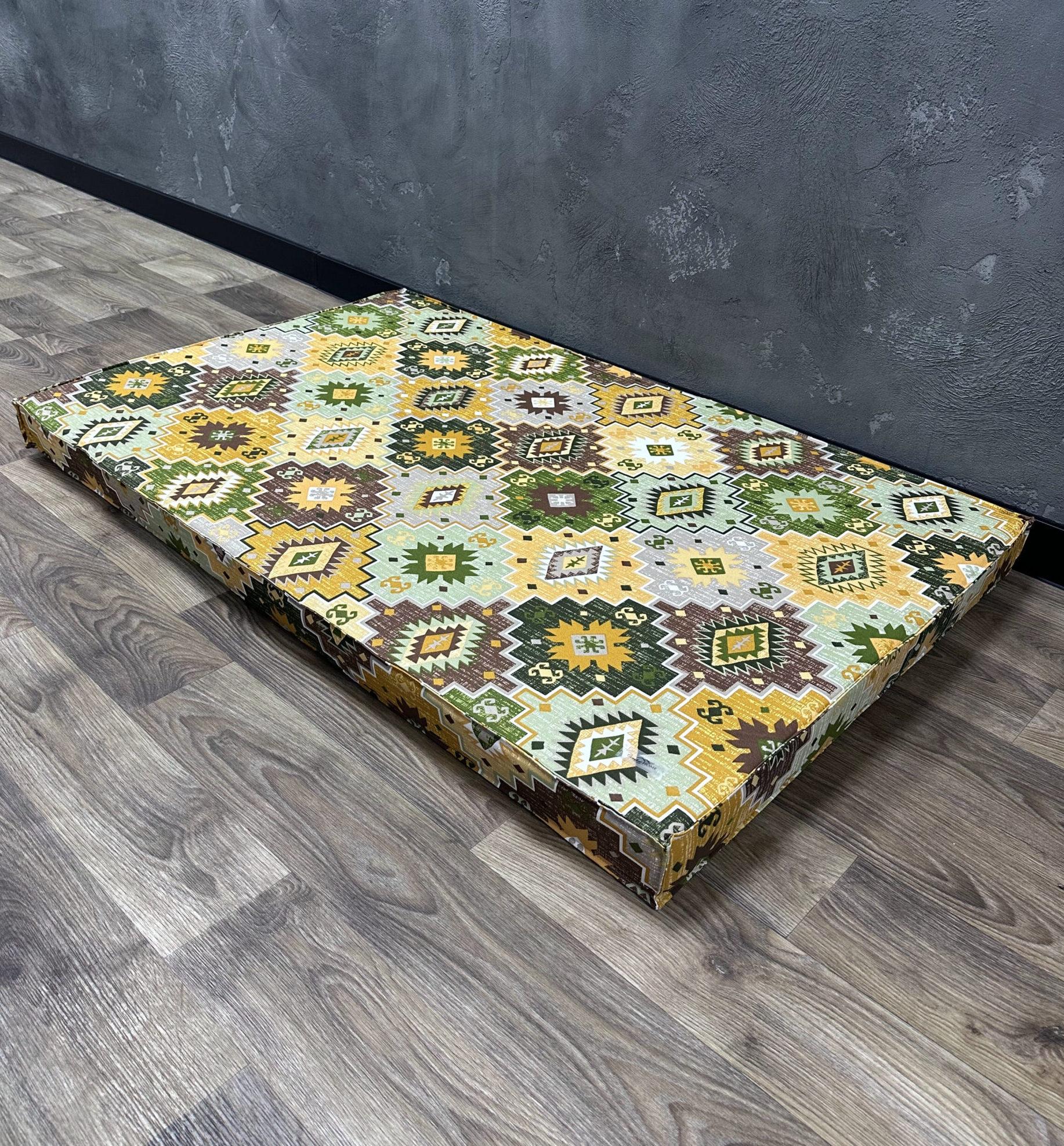 Матрас Comfort Home на подоконник/каркасы/поддоны/садовая мебель 120х40х8 см Green