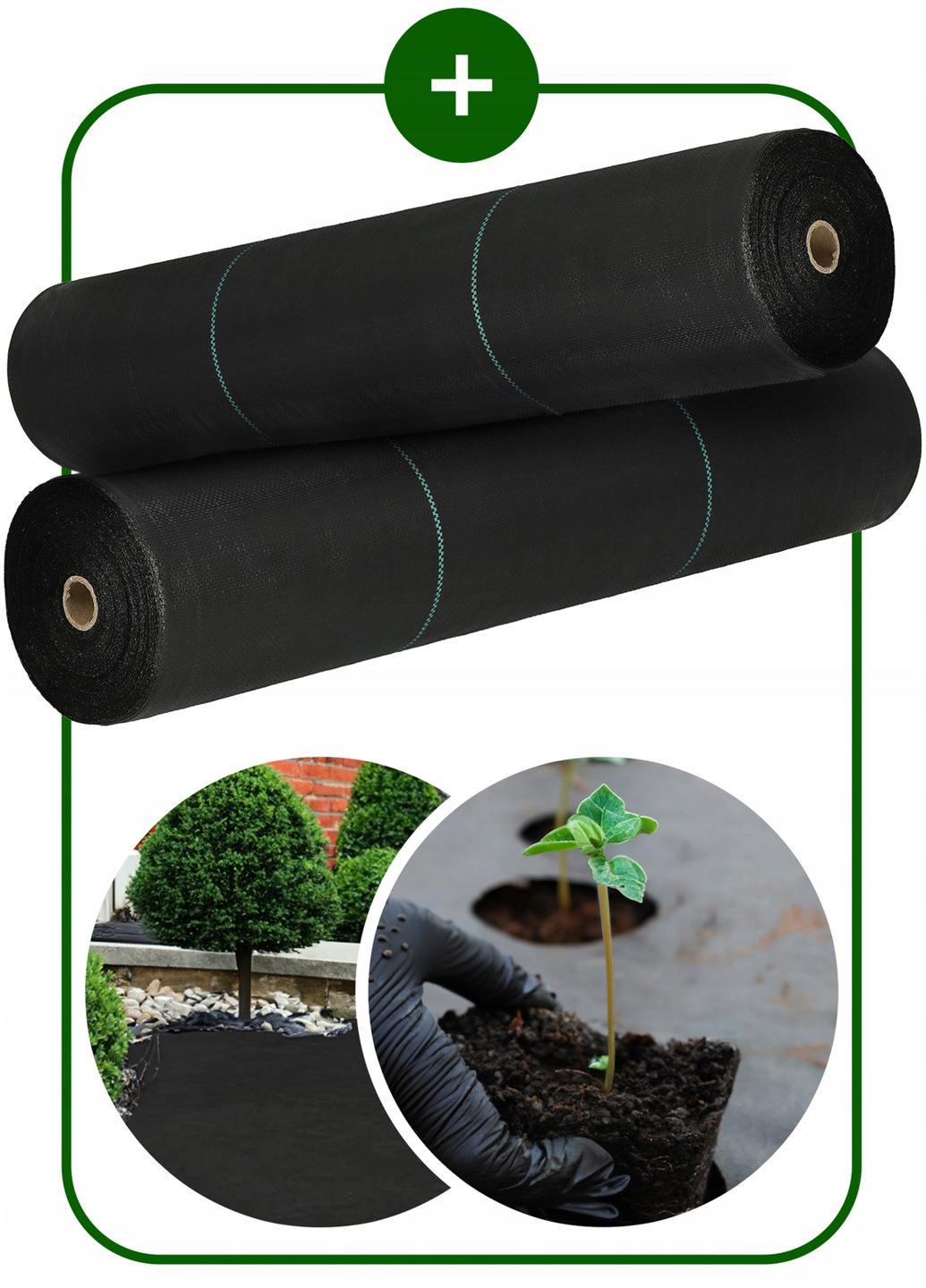 Агротканина Springos 1 90 г/м² захист від бур'янів 6х50 м Чорний - фото 3