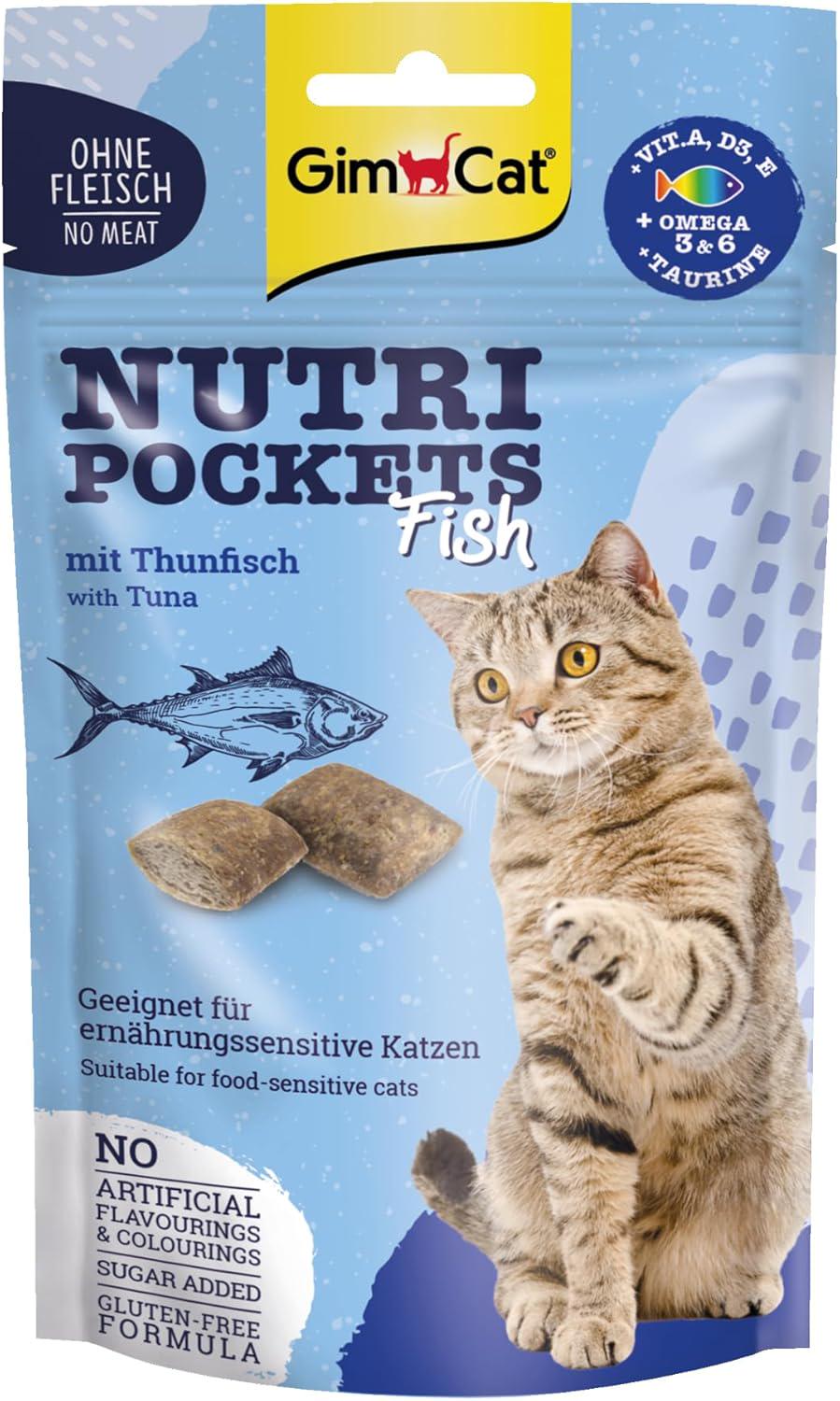 Ласощі для котів GimCat Nutri Pockets Fish/Thunfisch з тунцем 60 г (27732990)