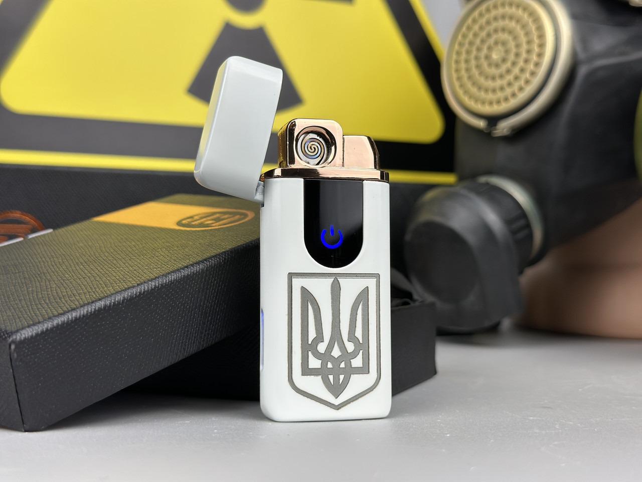 Запальничка Герб 2 USB сенсорна та газова в подарунковій упаковці (23621351)