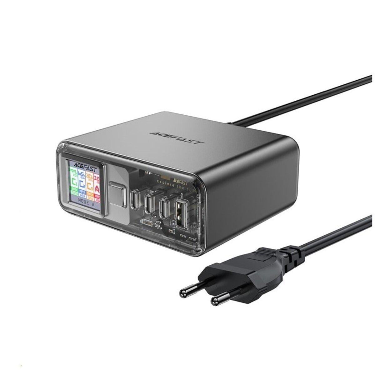 Адаптер сетевой Acefast Z4 218Вт 3xUSB‑C USB‑A индикатор кабель в комплекте (618397) Адаптер сетевой Acefast Z4 218Вт 3xUSB‑C USB‑A индикатор кабель в комплекте (618397)