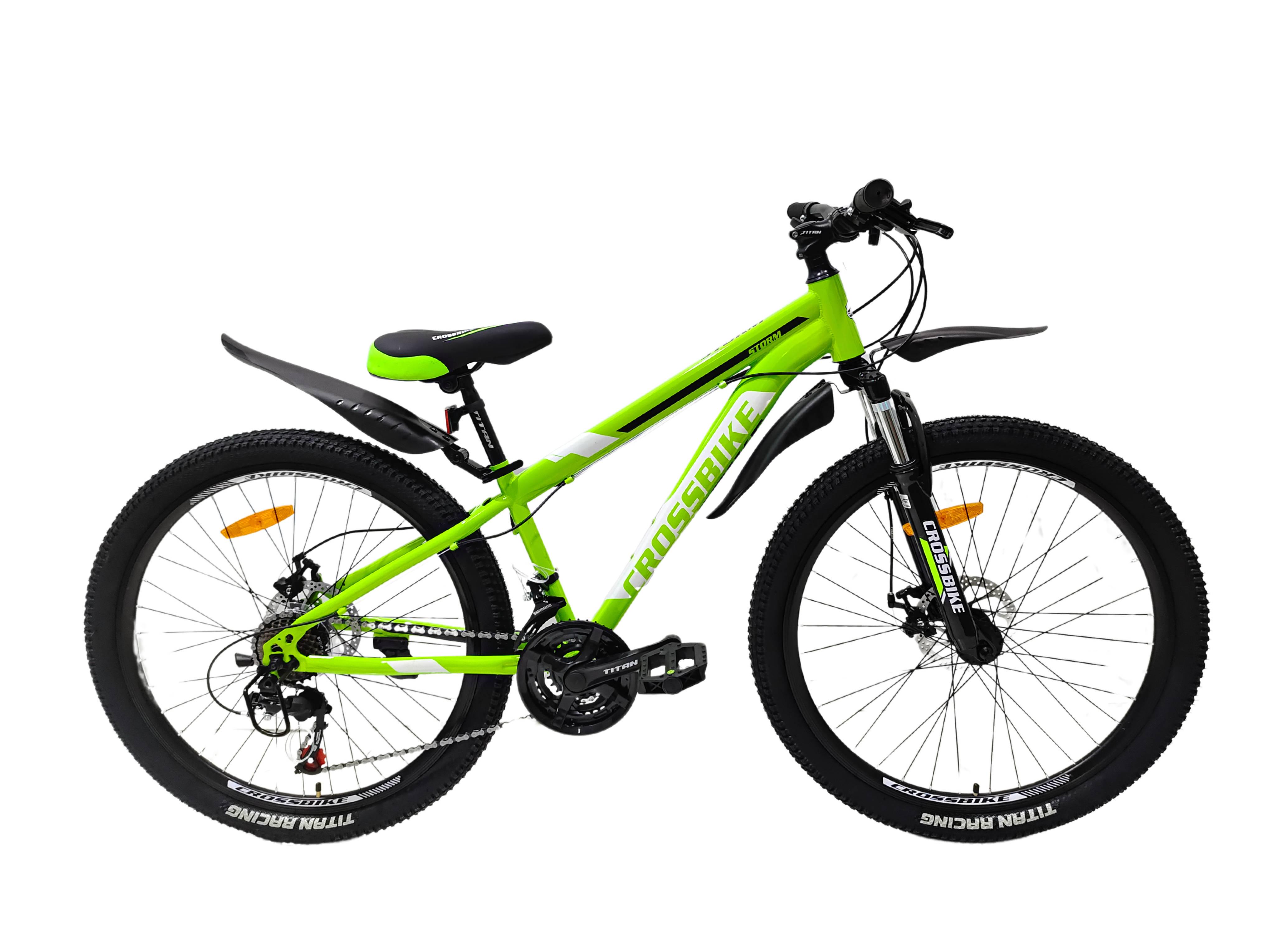 Велосипед CrossBike STORM 26" 13" Зеленый