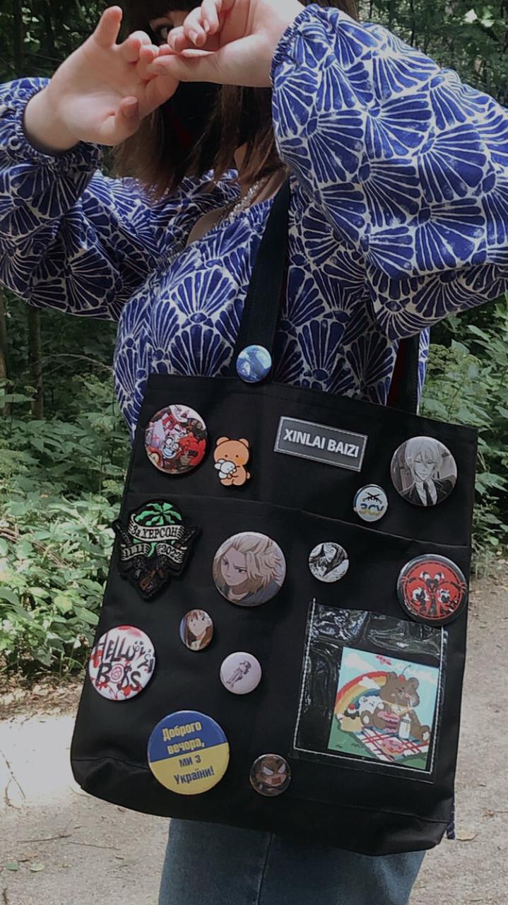 Школьный рюкзак и сумка/косметичка и пенал для девочки Лия 5в1 Черный (1218490319) - фото 8