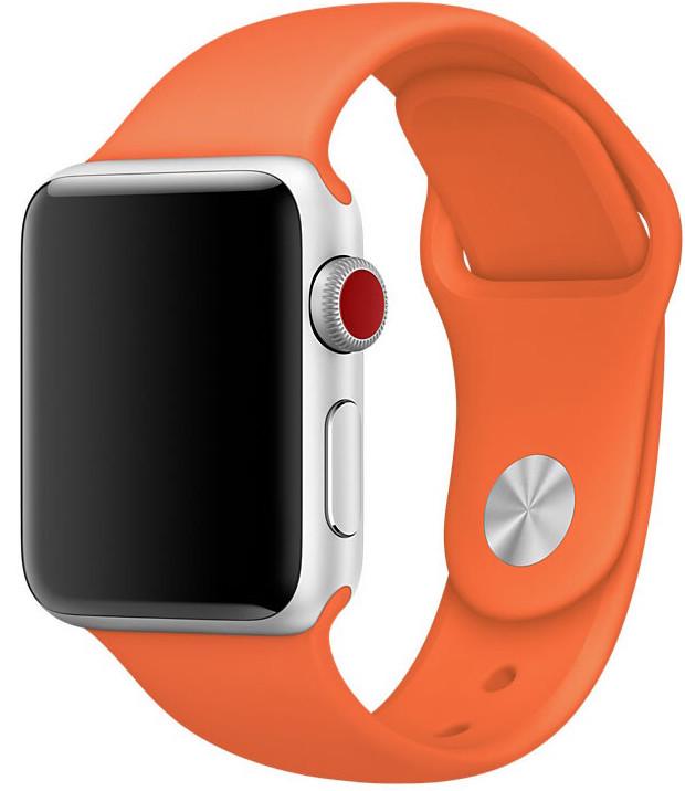 Силиконовый ремешок Band Sport Series for Apple Watch 38 mm, Orange (оранжевый) (HC)