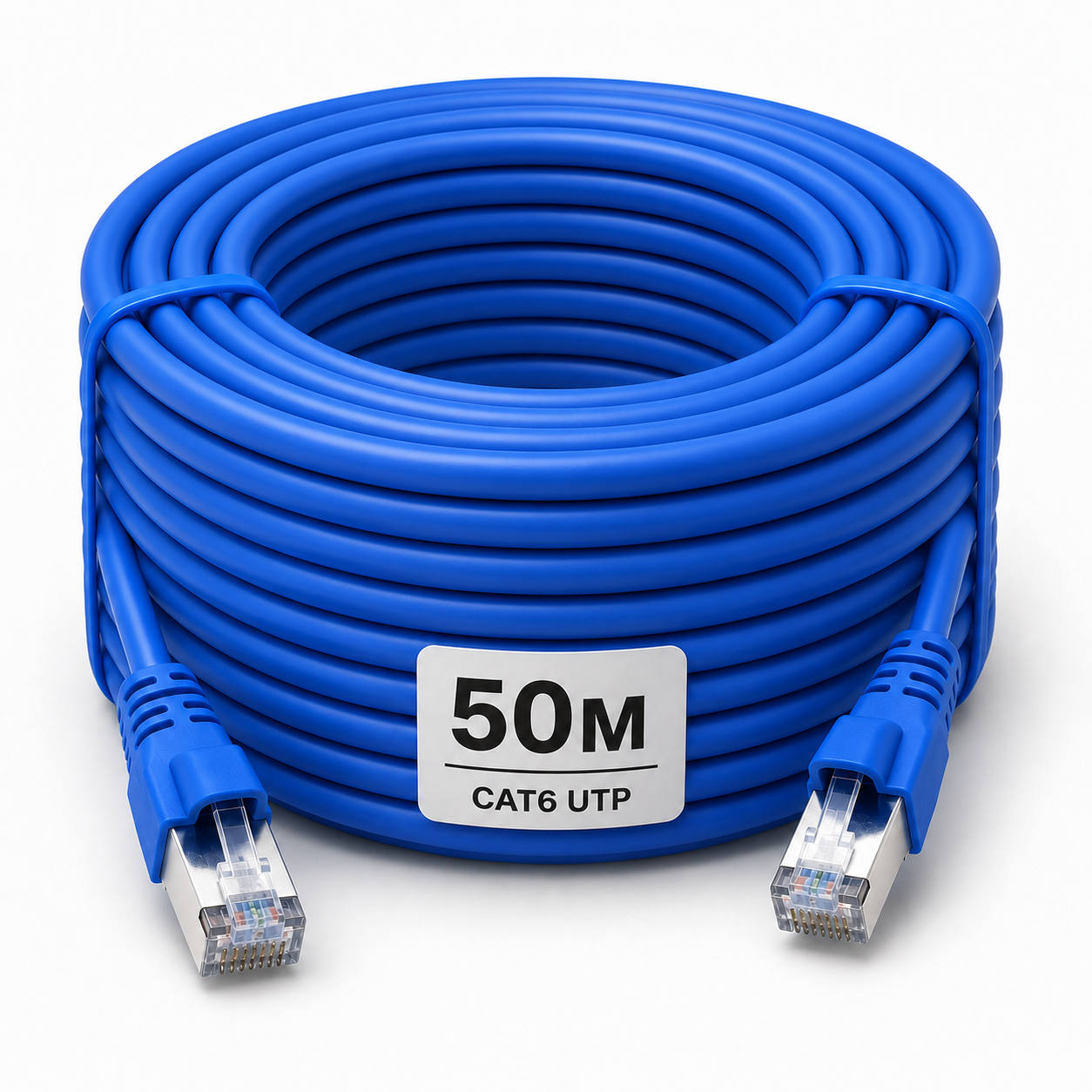 Патч-корд Gear 50 м Cat6 UTP CCA RJ45 LAN Синий (884059м)