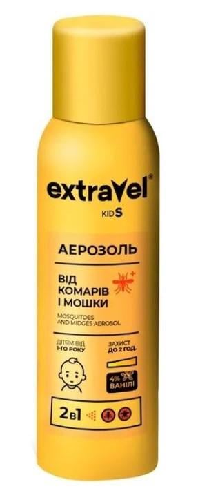 Аерозоль від комарів та мошок Extravel Kids від 1-го року 80 мл (2623749347)