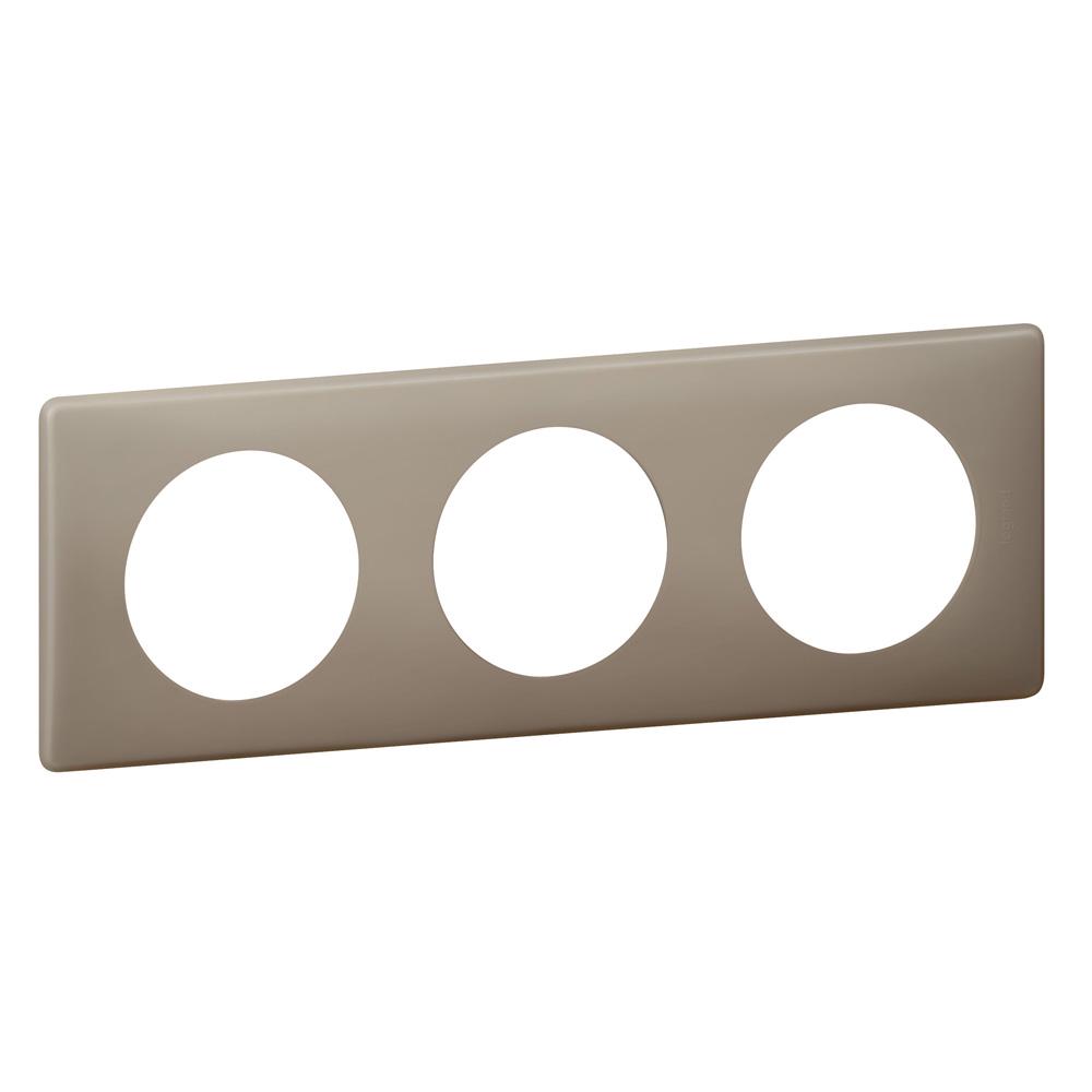 Рамка Legrand Celiane 3п пластик Грей перкаль (66723)