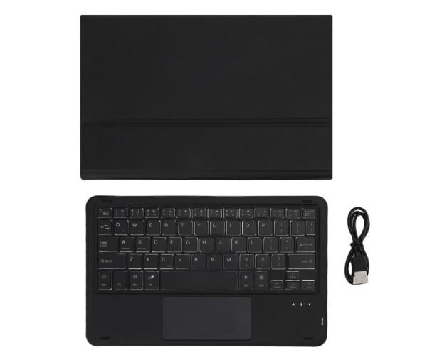 Чехол с Bluetooth-клавиатурой Magnet Flip Cover для Lenovo Tab K11 Plus с RGB-подсветкой и Тачпадом Черный