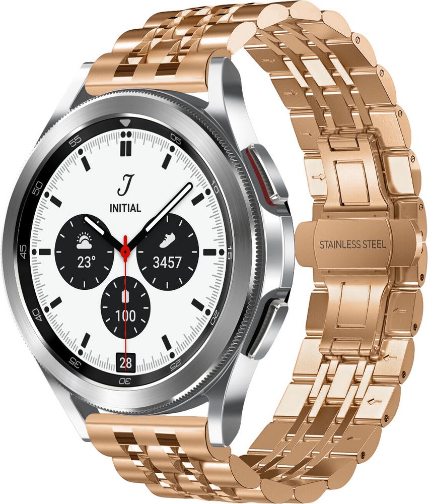 Металлический Ремешок Spinye для Galaxy Watch 4 Classic 42 мм Rose Gold (26992-27)