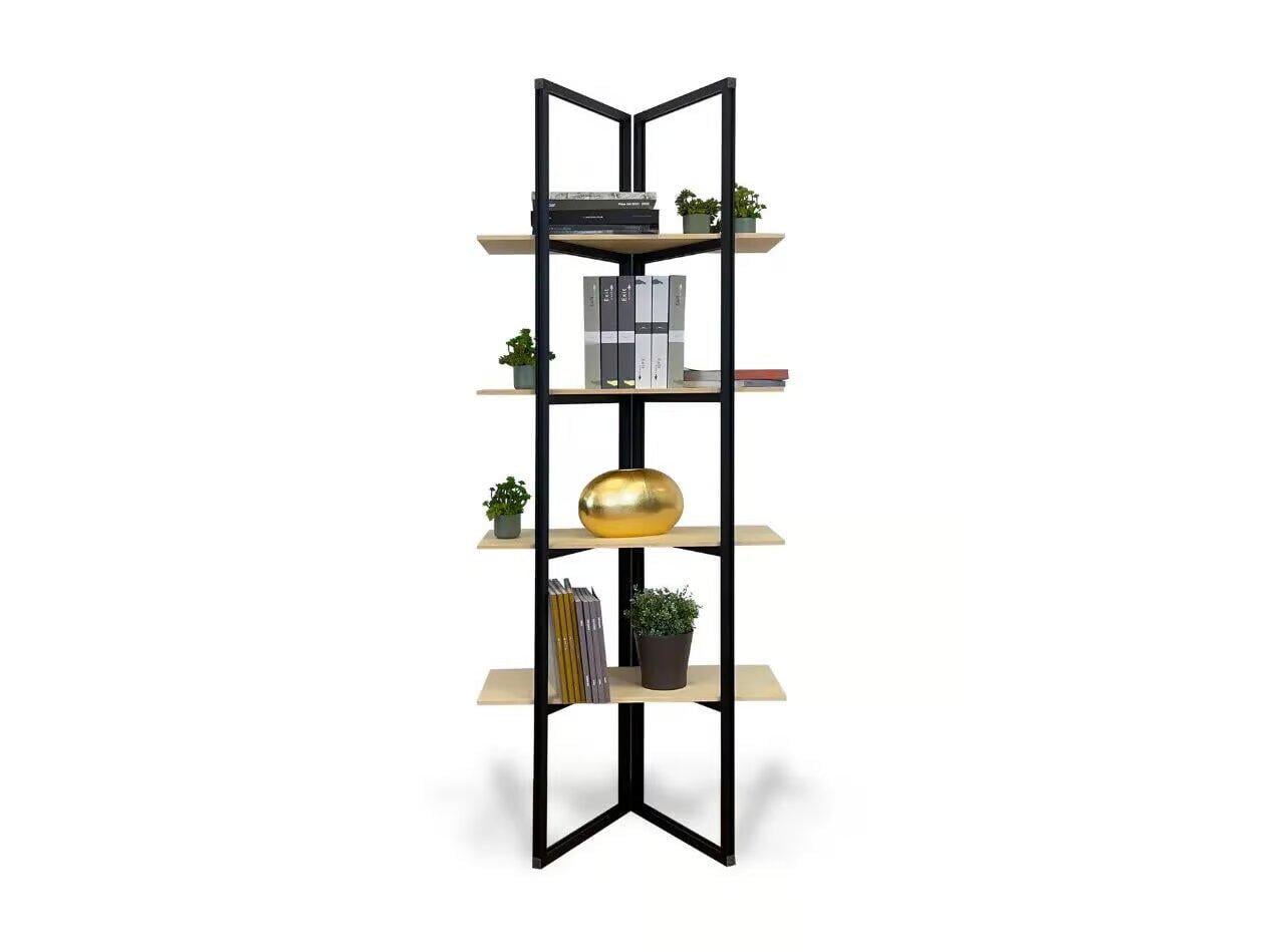 Стеллаж EcoLoft IN-2098 Лофт Черный (23470842)