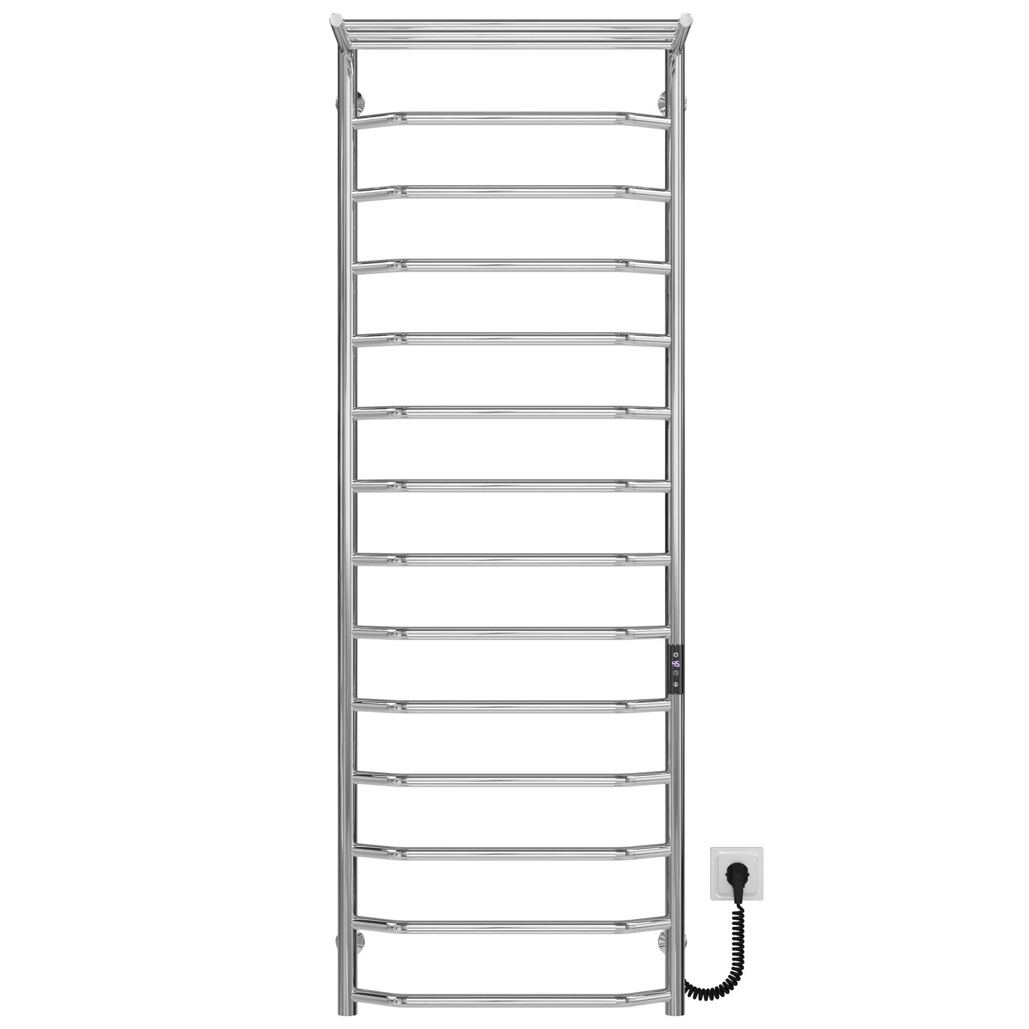 Полотенцесушитель электрический Deffi Трапеция П15 JD03 правое подключение нержавеющая сталь 500x1500 мм Хром (C.TP.150.50.15.ECR1)