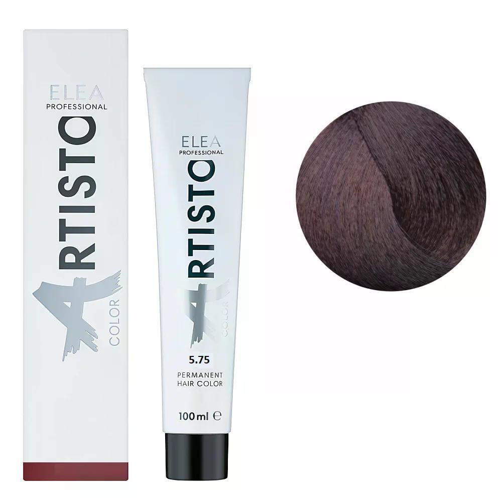 Крем-краска для волос Elea Professional Artisto Color 5.75 Светлый шатен коричневый махагон 100 мл