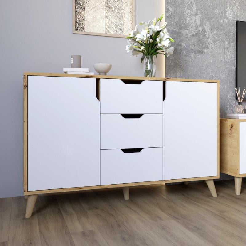 Комод Борн 1200 Дуб артізан/Німфея альба (26642616)