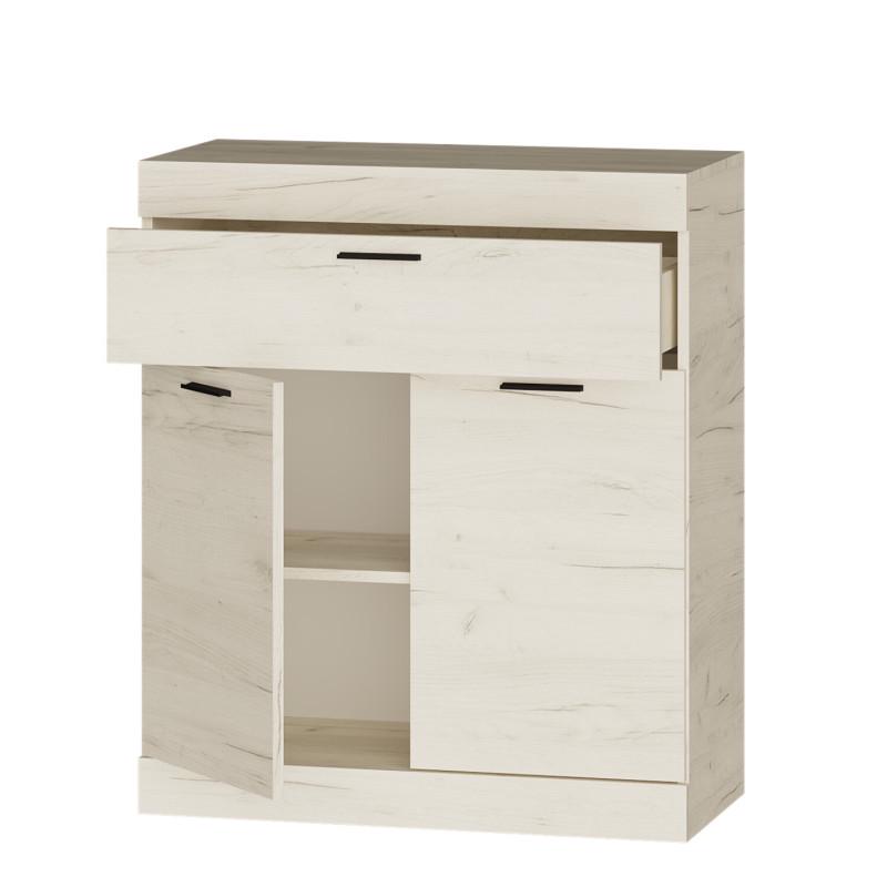 Комод с дверью и ящиком Эверест Соната-4 80х38х94 см Дуб крафт белый (DTM-2699) - фото 4 Комод с дверью и ящиком Эверест Соната-4 80х38х94 см Дуб крафт белый (DTM-2699) - фото 4