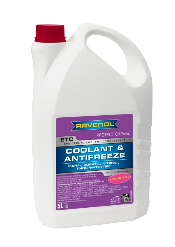 Антифриз концентрат Ravenol ETC C12evo/G12evo 5 л Розовый (1410165-005)