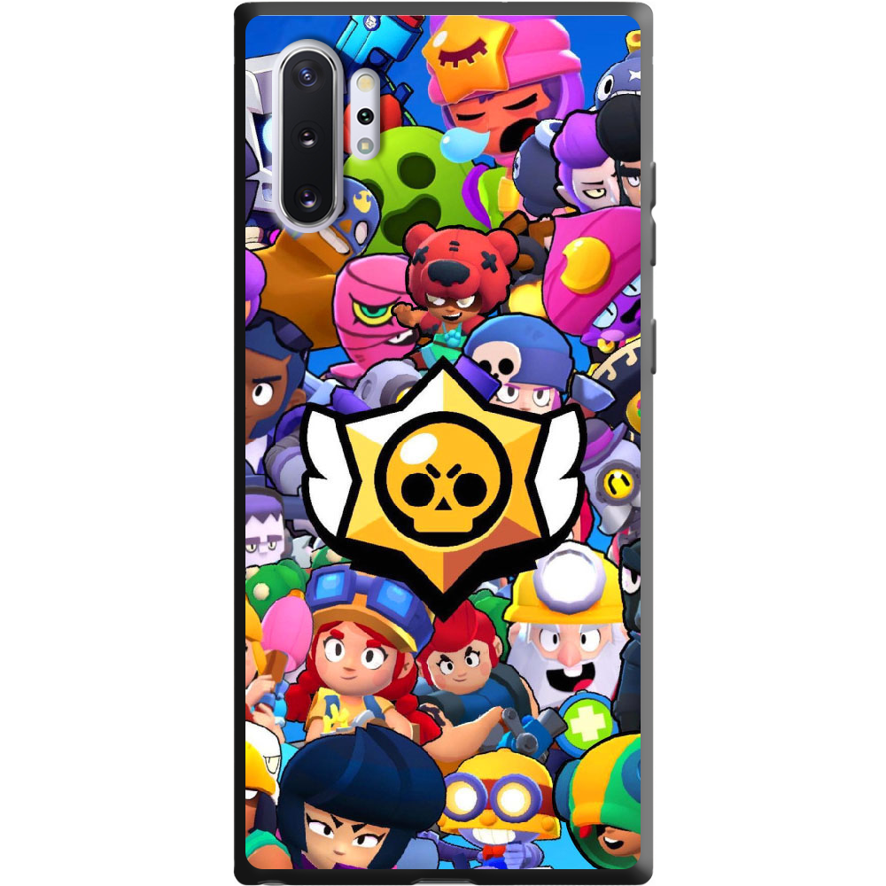 Чехол Boxface Samsung N975 Galaxy Note 10 Plus Brawl Stars Черный силикон (37686-up2389-38700)