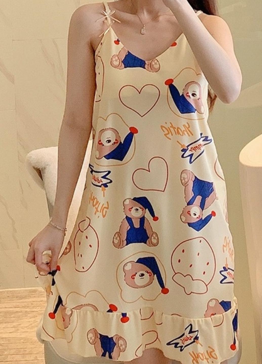 Ночная рубашка женская Colorful Home Style с подкладкой на груди S Желтый (1678-42-03) - фото 3 Ночная рубашка женская Colorful Home Style с подкладкой на груди S Желтый (1678-42-03) - фото 3