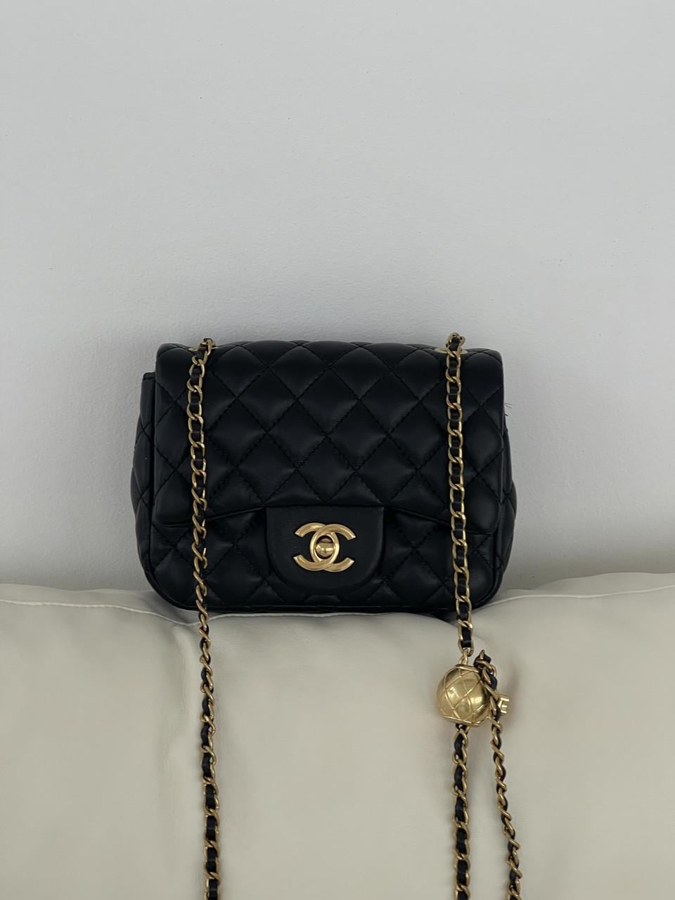 Сумка женская клатч через плечо Chanel Classic мини Черный (2660526659)