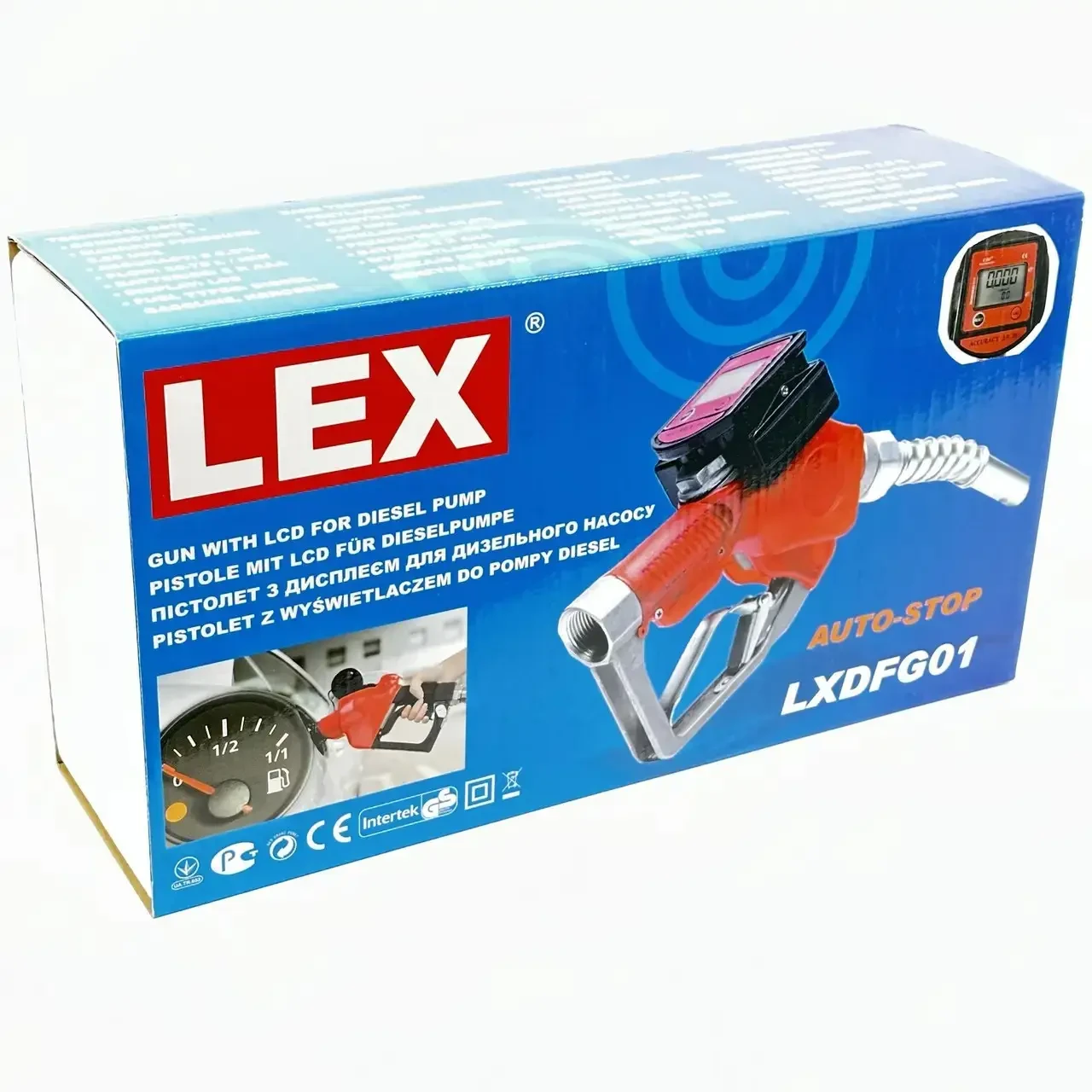 Заправка дизеля LEX LXDFG01 пістолет з лічильником і LCD дисплеєм (LXDFG01 ) - фото 6