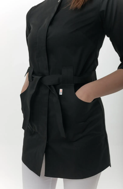 Халат-туника Касабланка р. 46 Черный (434445-46) - фото 2 Халат-туника Касабланка р. 46 Черный (434445-46) - фото 2