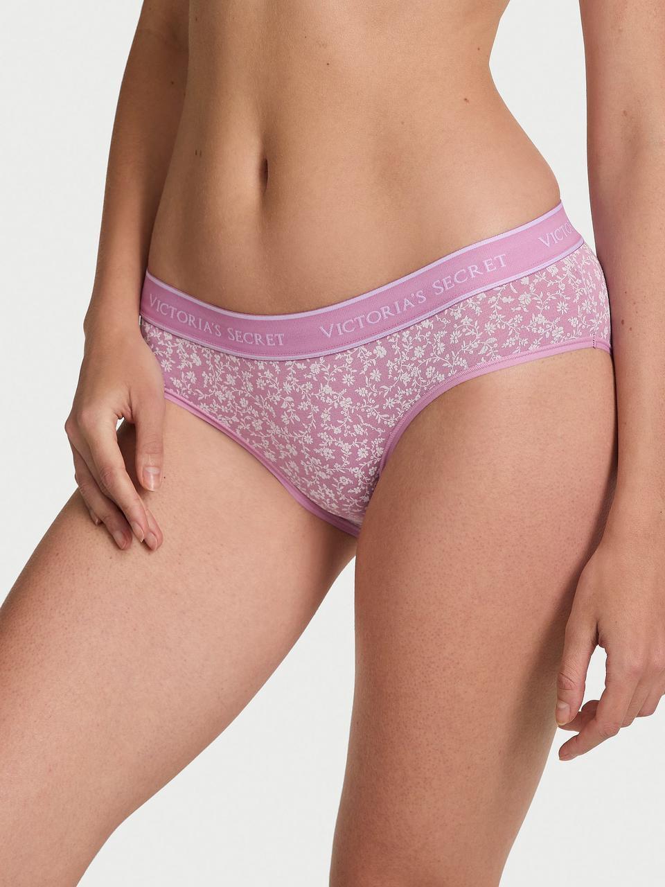 Трусики женские Victoria's Secret Logo Cotton Hiphugger S Сиреневый (2684627536)