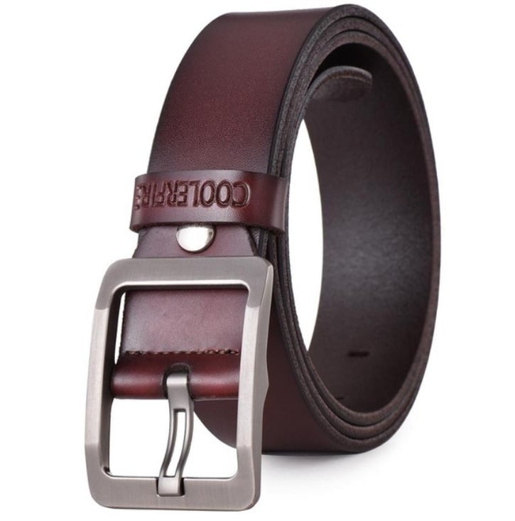 Кожаный мужской ремень Primo Coolerfire HQ022 Coffee (1038829687)