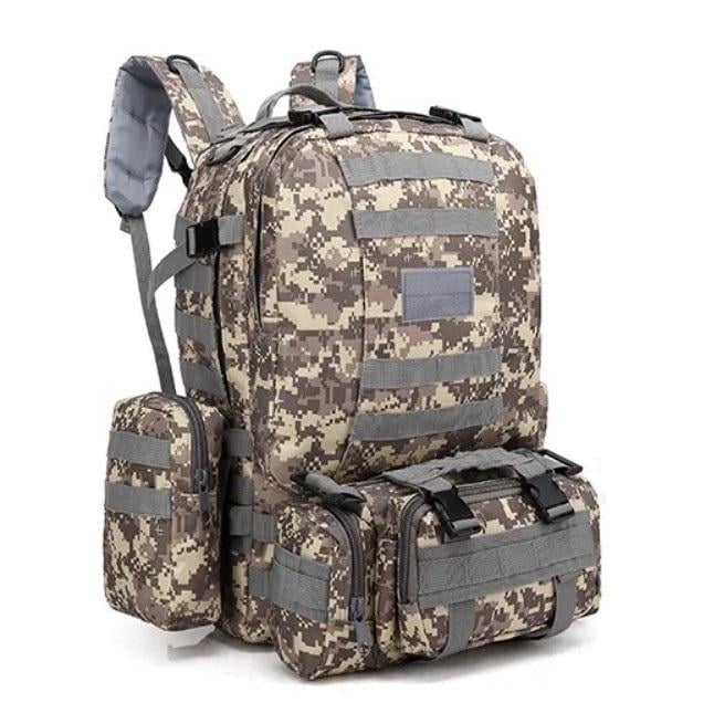 Рюкзак тактичний водонепроникний 600 D Molle 55 л Піксель/Оливковий (8976398) - фото 1 Рюкзак тактичний водонепроникний 600 D Molle 55 л Піксель/Оливковий (8976398) - фото 1