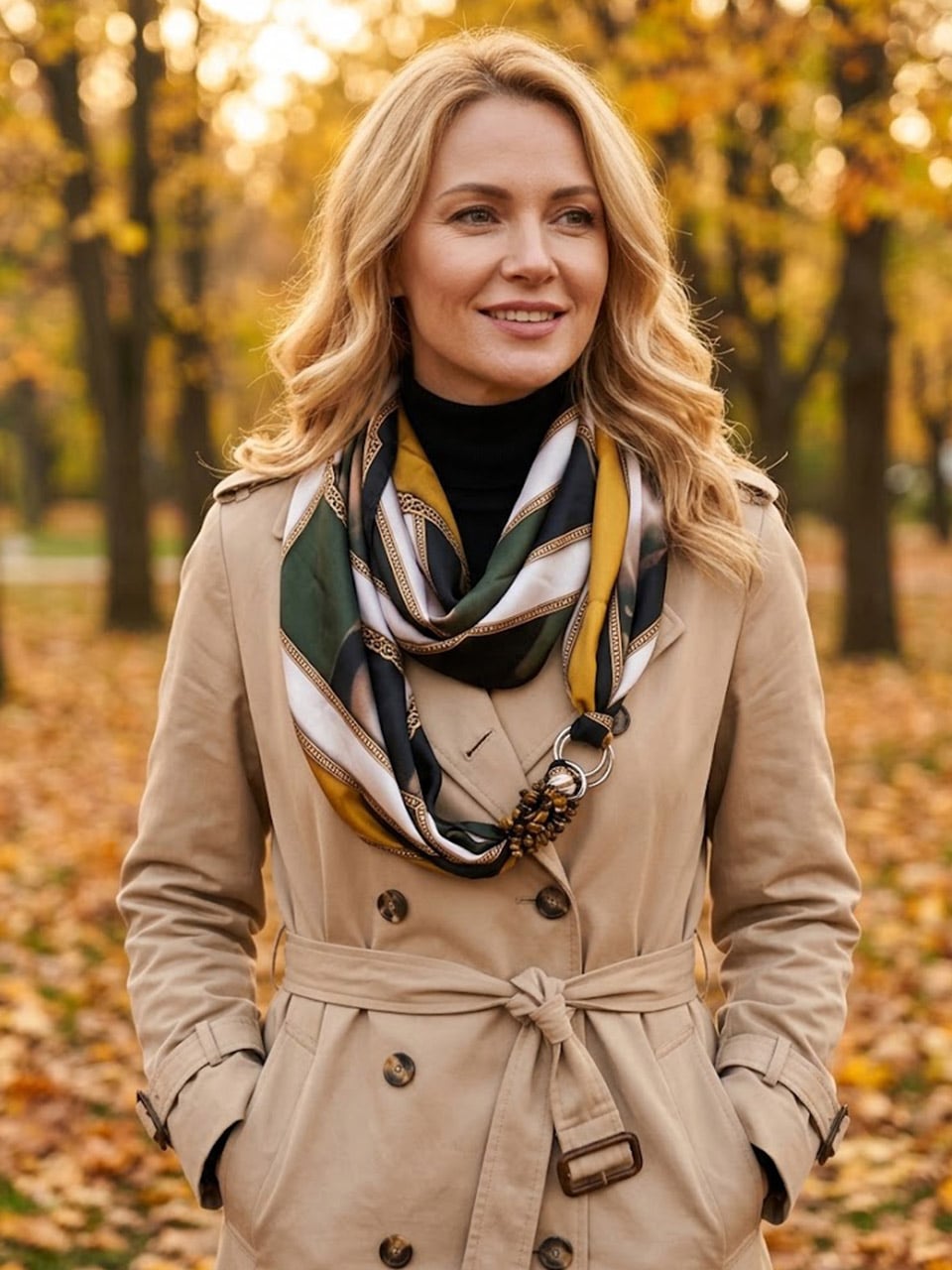 Хустка шовкова My Scarf Золотий шик з каменем тигрове око 90х90 см (39115185) Хустка шовкова My Scarf Золотий шик з каменем тигрове око 90х90 см (39115185)