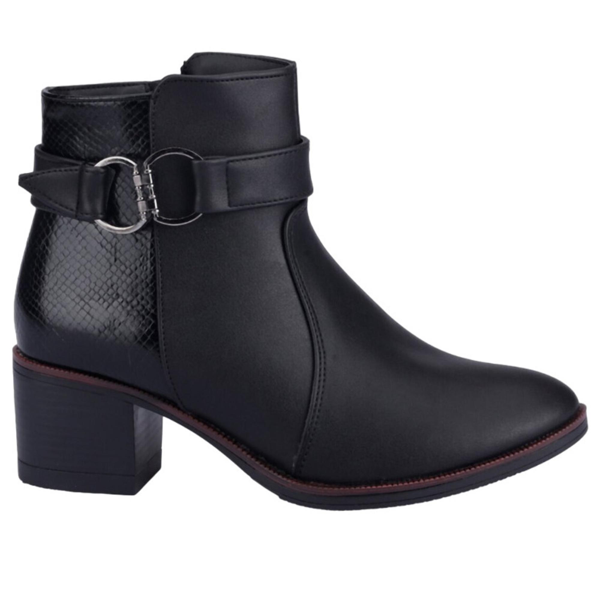 Ботинки повседневные осенние женские Polaris р. 40 Черный (050001-40) - фото 2 Ботинки повседневные осенние женские Polaris р. 40 Черный (050001-40) - фото 2